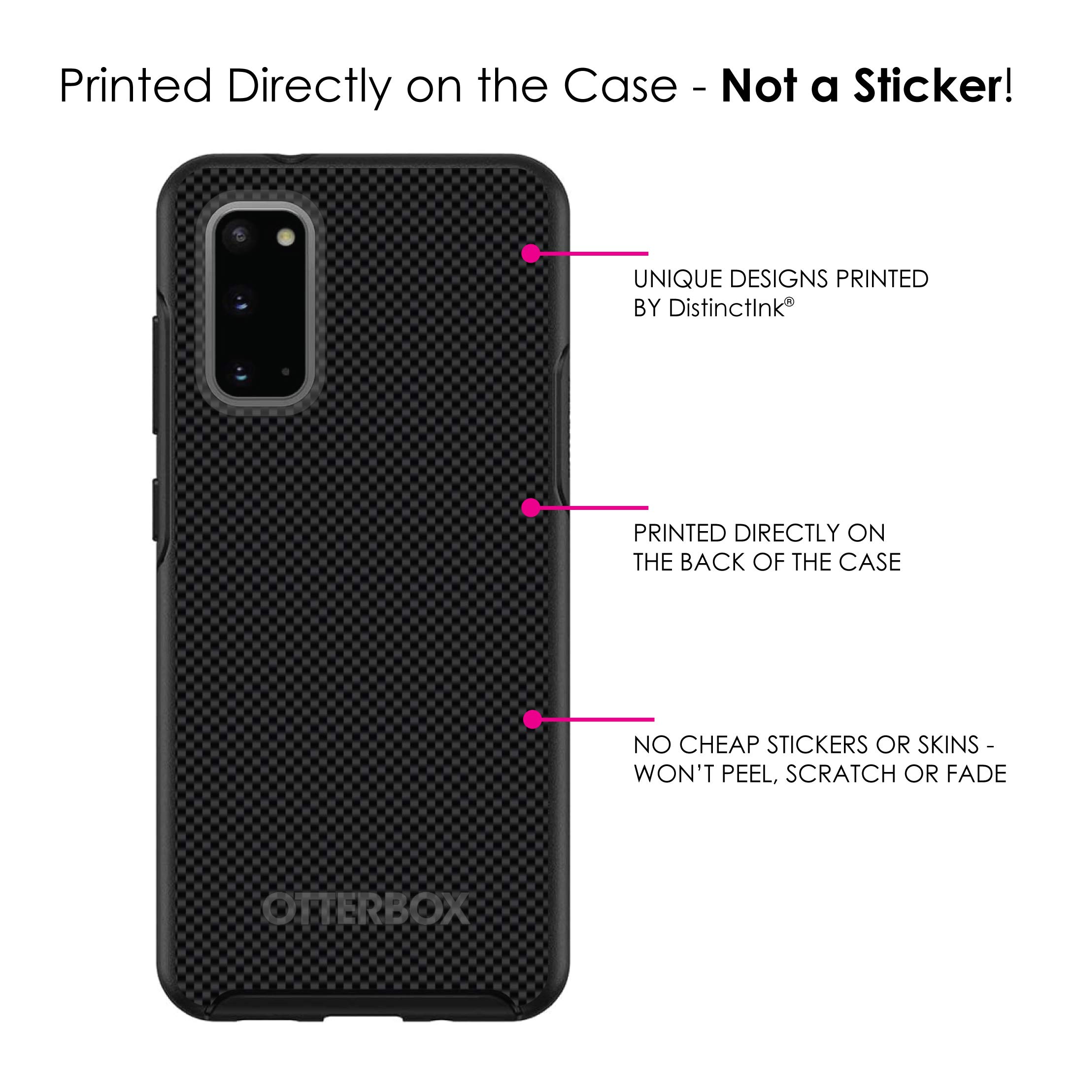 DistinctInk Samsung Galaxy S20 Ultra / S20 Ultra 5G Case (6.9 Inch) - Slim Protective Phone Cover with Carbon Fiber Design | Durable Replacement for OtterBox Symmetry | Perfect for Work, Travel & Everyday Use