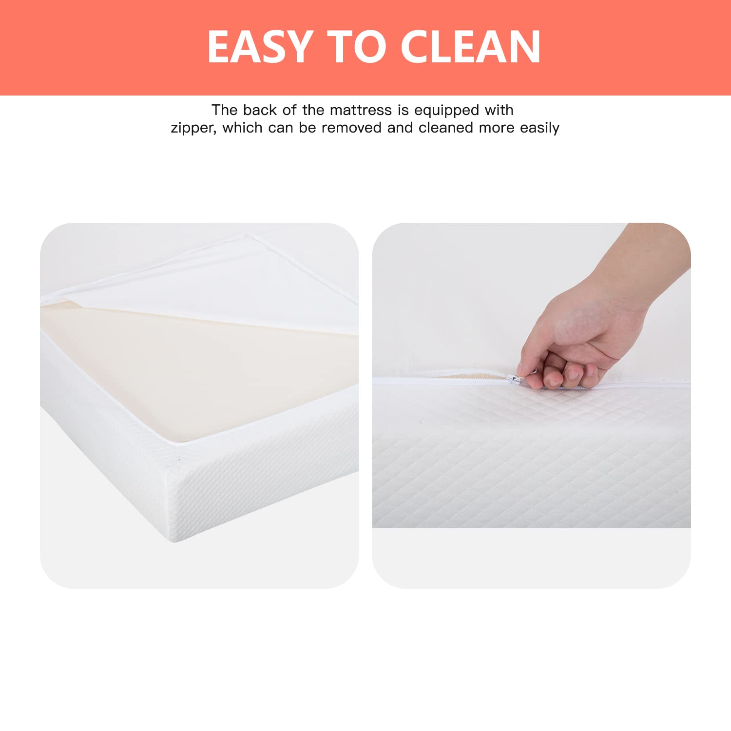 **FDW 5 Inch Gel Memory Foam Mattress - Medium-Firm Support for Pressure Relief & Cooler Sleep - CertiPUR-US Certified - King Size - Perfect for Kids & Adults - Ideal for Guest Beds, Dorms & RVs**