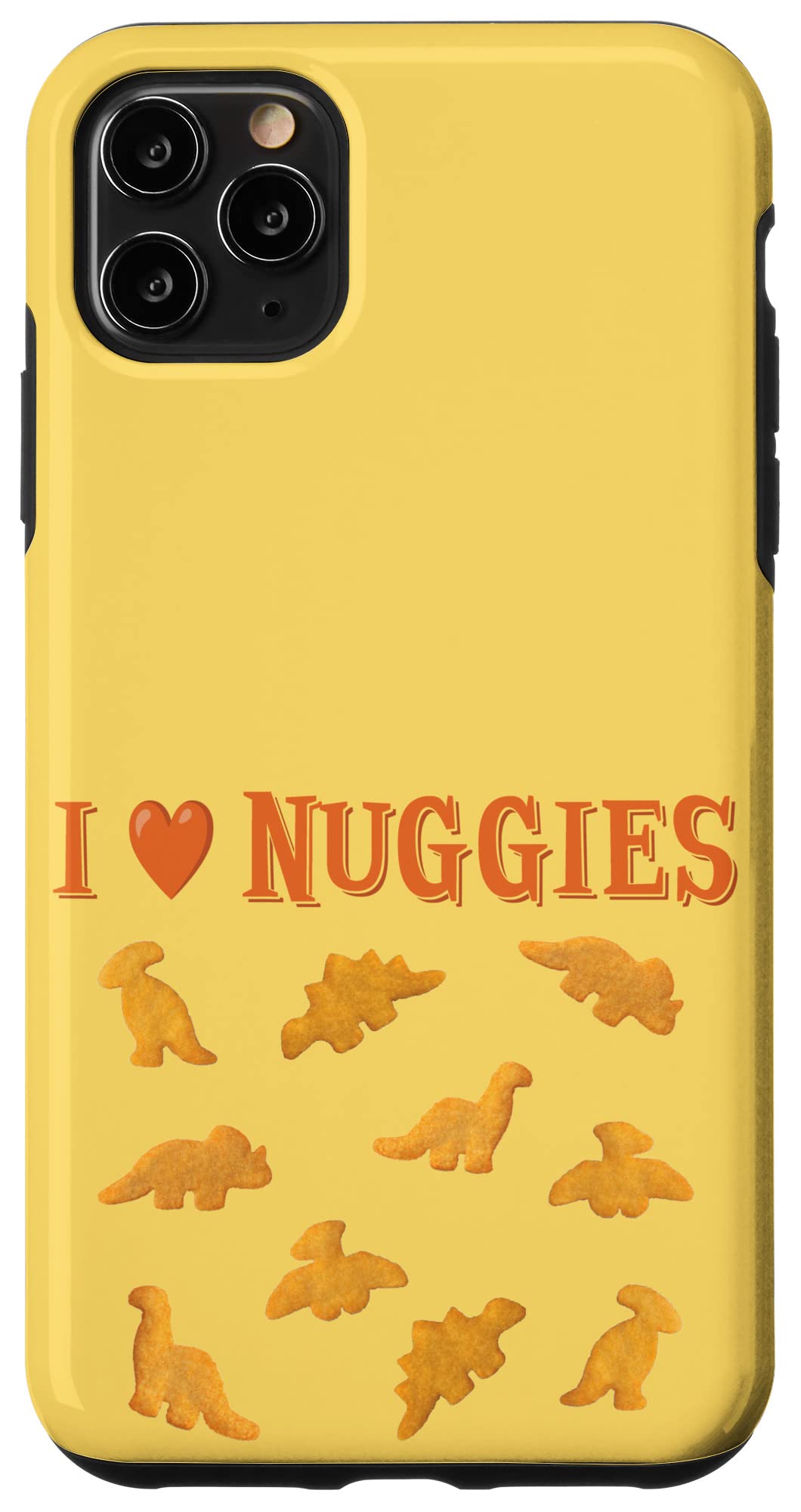 iPhone 11 Pro Max Case - Dino Chicken Nuggets Design | Cute Dinosaur Nugget Phone Cover | Perfect for iPhone Lovers & Food Enthusiasts | Great Gift for Kids & Teens | Use at School, Work or Parties