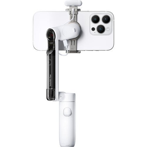 Insta360 Flow Smartphone Gimbal Stabilizer - 3-Axis Stabilization for iPhone & Android - Vlogging, Live Streaming & Content Creator Kit (White) - Perfect for Travel, YouTube & Social Media Videos