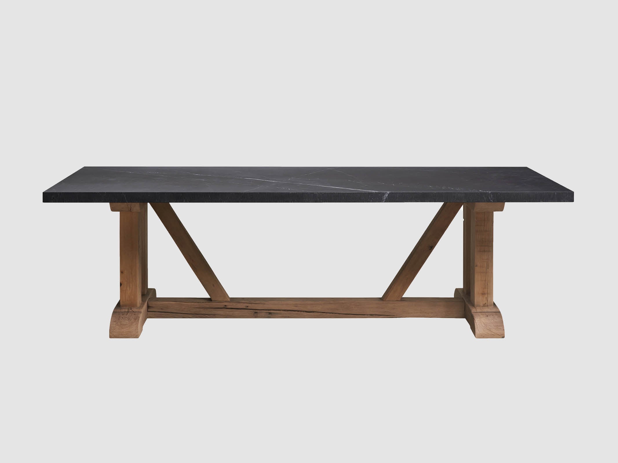 Handcrafted Monastery Dining Table - Solid Wood Farmhouse Table for Kitchen & Dining Room - Perfect for Family Gatherings & Entertaining Guests
