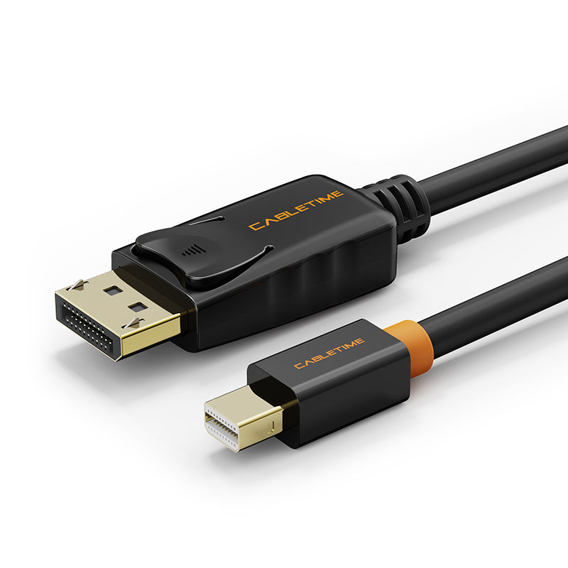 Premium Mini DisplayPort to DisplayPort Cable 4K 60Hz Gold-Plated - High-Speed Video Cord for PC, Mac, Laptop, Monitor - Perfect for Gaming, Home Office & Multimedia Setup