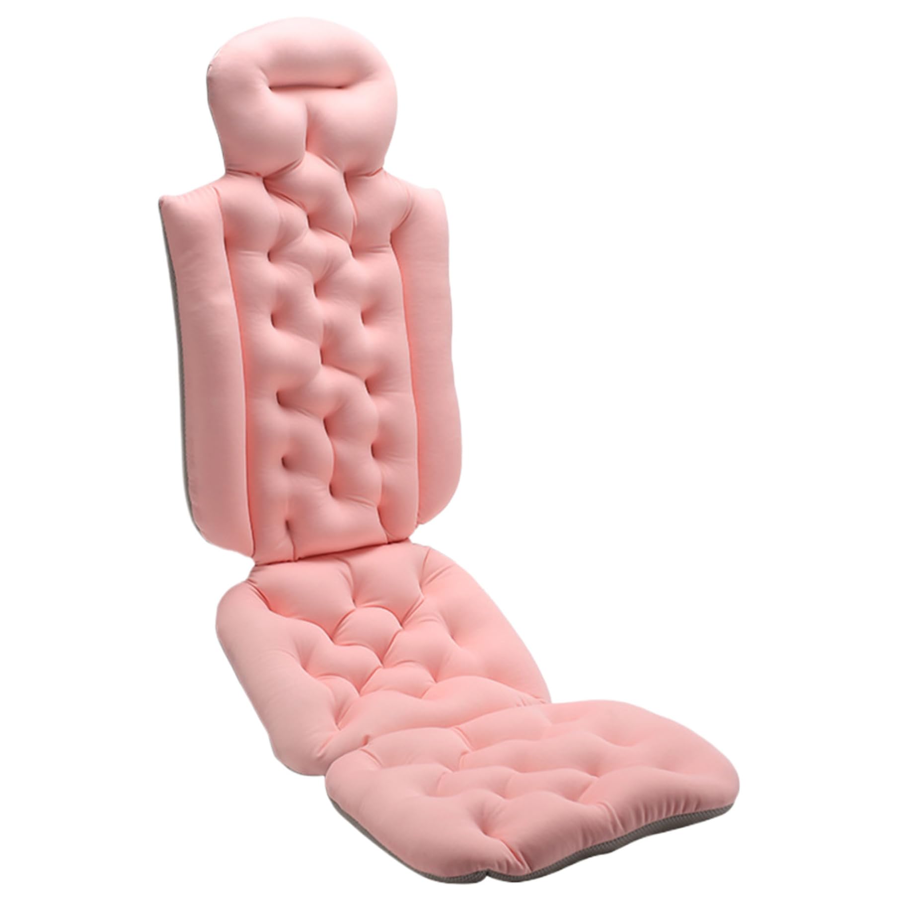 Full Body Bath Pillow with Soft Suction Cups - Non-Slip, Quick Drying & Breathable Bathtub Cushion - Foldable Design for Ultimate Relaxation in Bath, Spa, or Jacuzzi