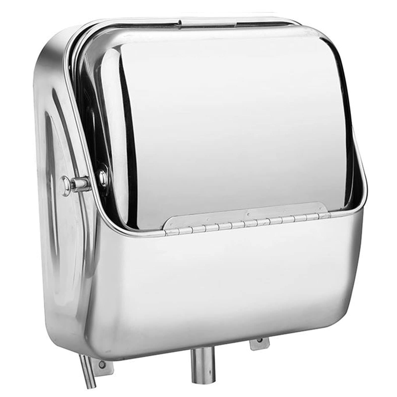 Portable RV Kitchen Folding Sink with Cold Water Faucet - Stainless Steel Wall-Mounted Hand Wash Basin for Caravan, Trailer & Camper - Perfect for Outdoor Cooking, Camping & Mobile Living