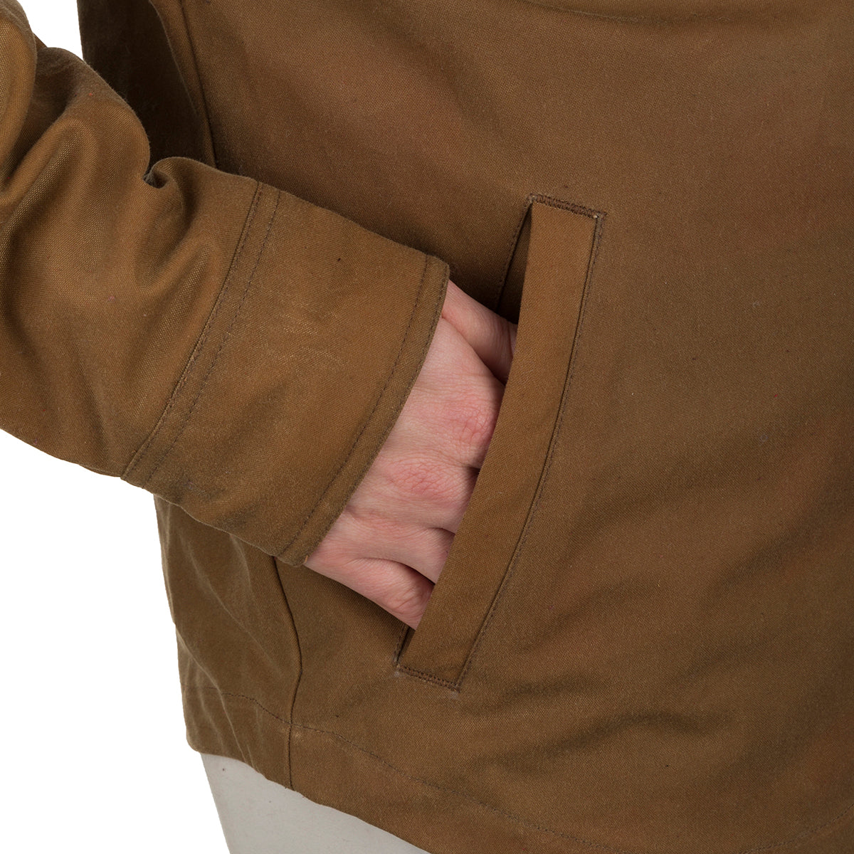 McAlister Men's Waxed Cotton Jacket - Water-Resistant Outdoor Shirt for Hiking, Camping & Casual Wear