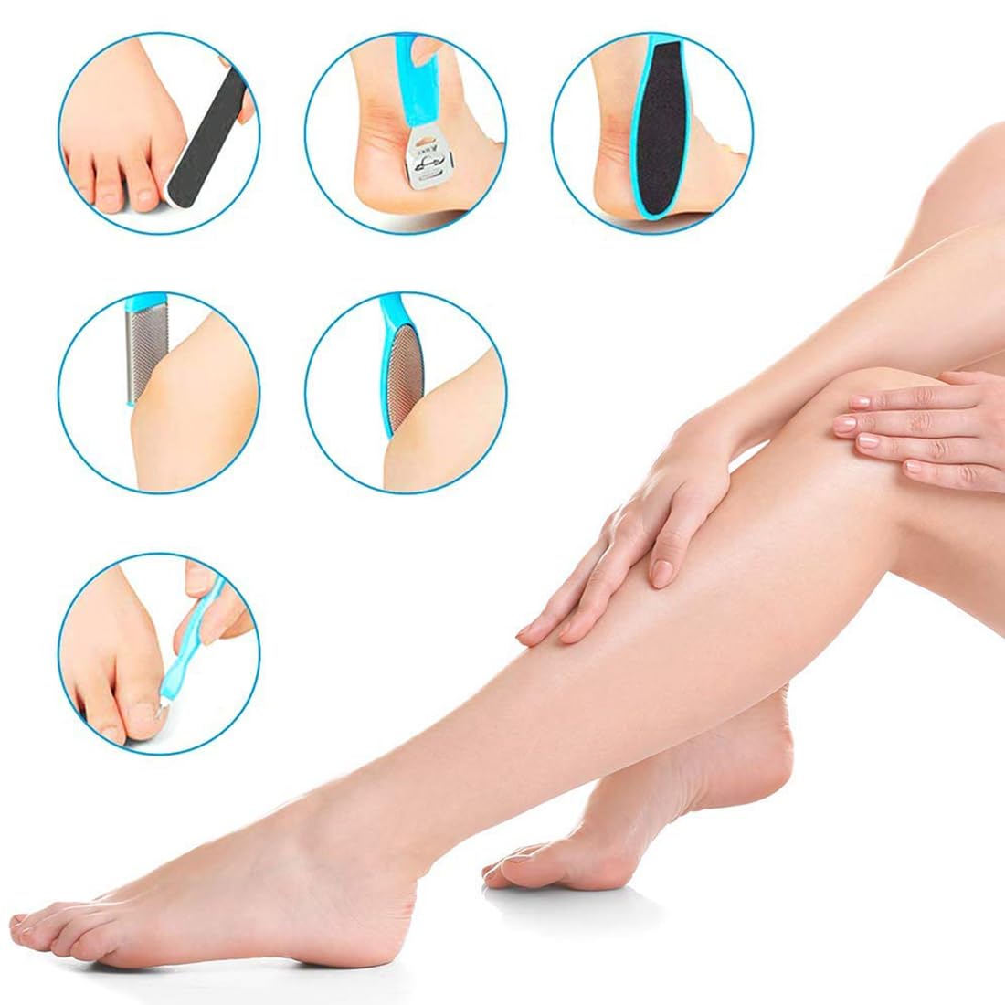 Premium 8-in-1 Pedicure Kit for Men & Women - Callus Remover, Foot File, Dead Skin Scraper & Complete Foot Care Set - Perfect for Home Spa, Salon Treatments & DIY Foot Care Routines