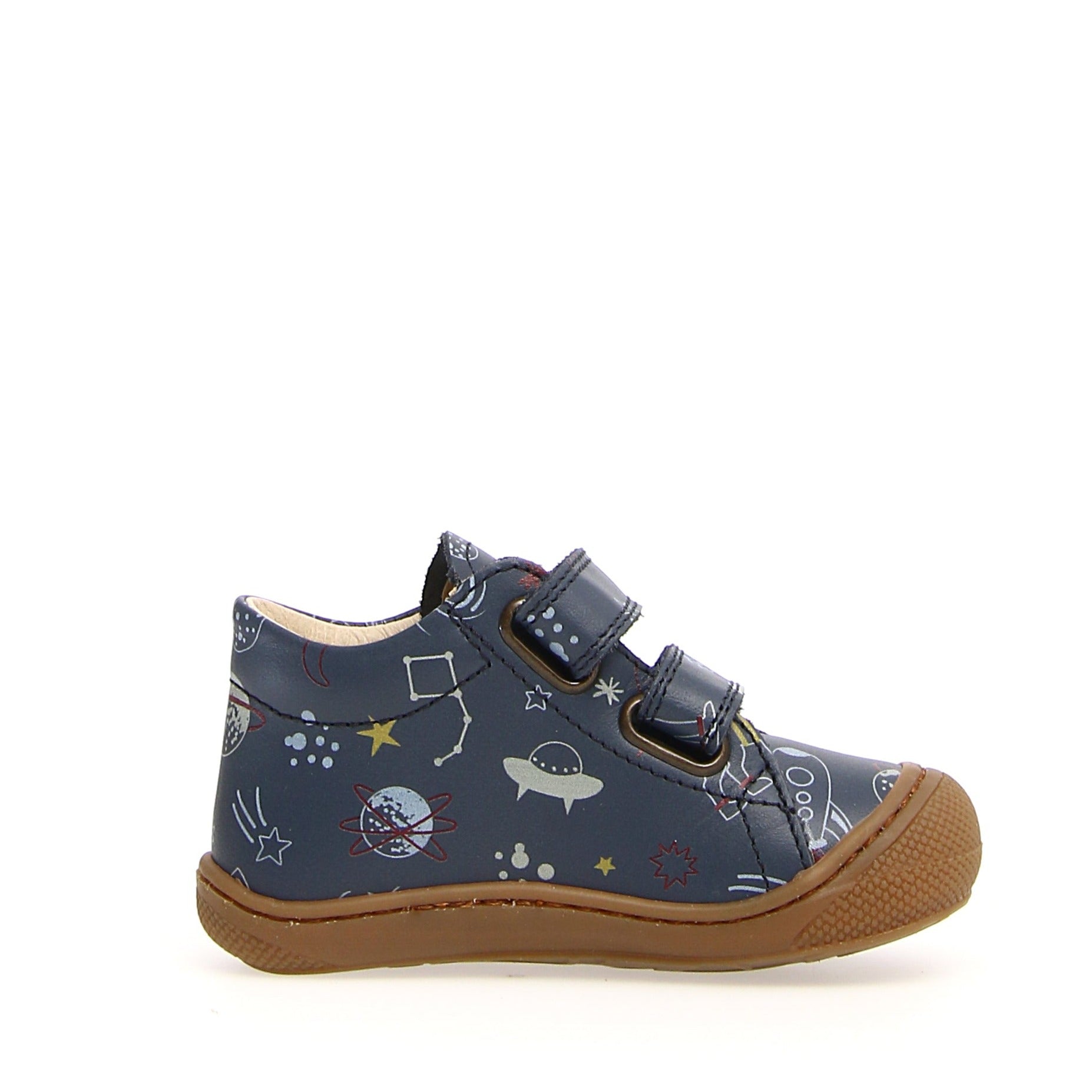 Naturino Boys Girls Cocoon VL Calf Natural Space Sneakers - Comfortable Kids Shoes for School, Play & Outdoor Activities - Indigo