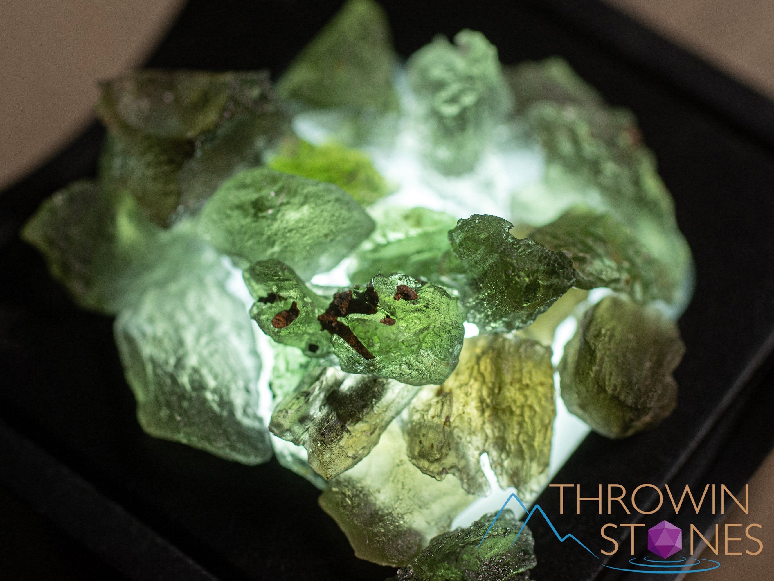 Genuine Raw Moldavite Crystal Stone - Natural Mini Moldavite Gemstone (E1849) for Jewelry Making, Meditation & Energy Healing