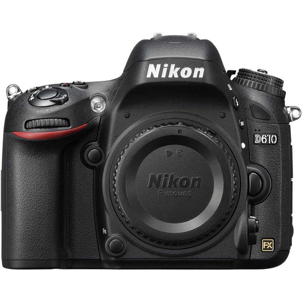 Nikon D610 24.3 MP Full Frame FX-Format Digital SLR Camera Body (Renewed) - Professional Photography, Portrait & Landscape Shooting, Low Light Performance