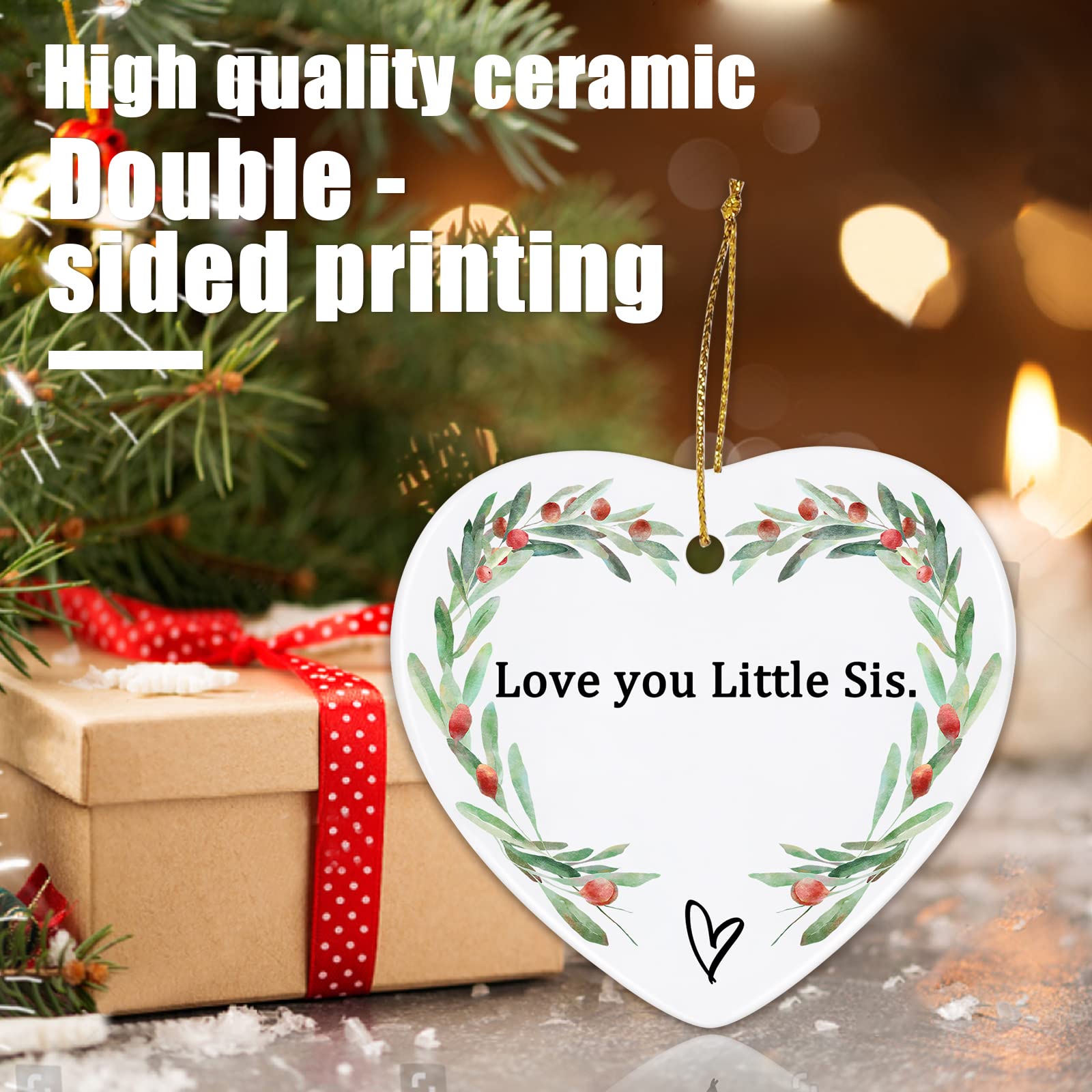 Thoughtful Sister Gifts - Jocidea Keepsake Ornament for Birthday, Christmas & Special Occasions | Unique Sister-in-Law Present, Women's Gift Idea for Home Decor & Sentimental Moments