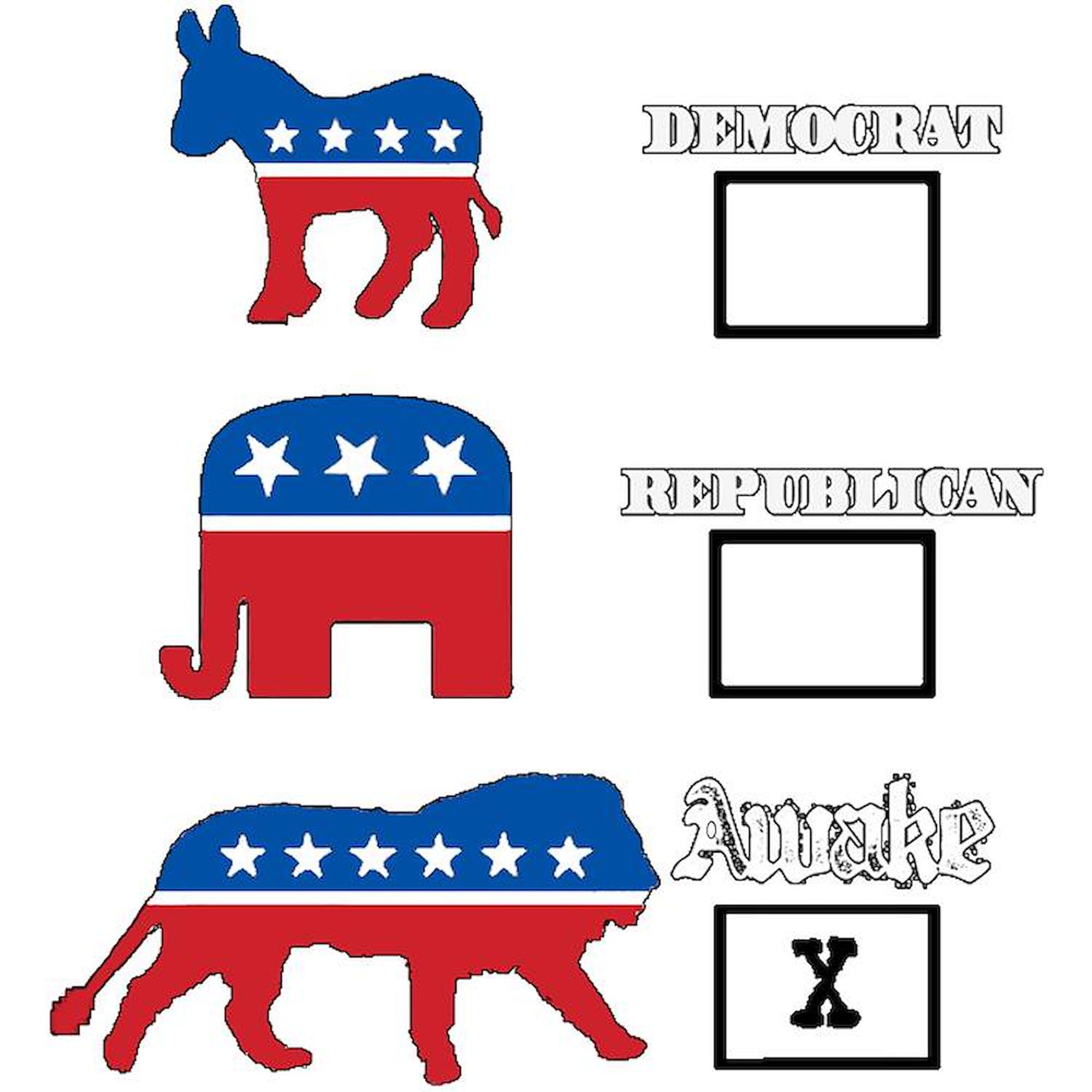 Awake Car Magnet 3x3 Inch Square Bumper Sticker - Strong Magnetic Vehicle Decal for Cars, Trucks & Metal Surfaces - Perfect for Political Campaigns, Team Spirit & Personal Expression
