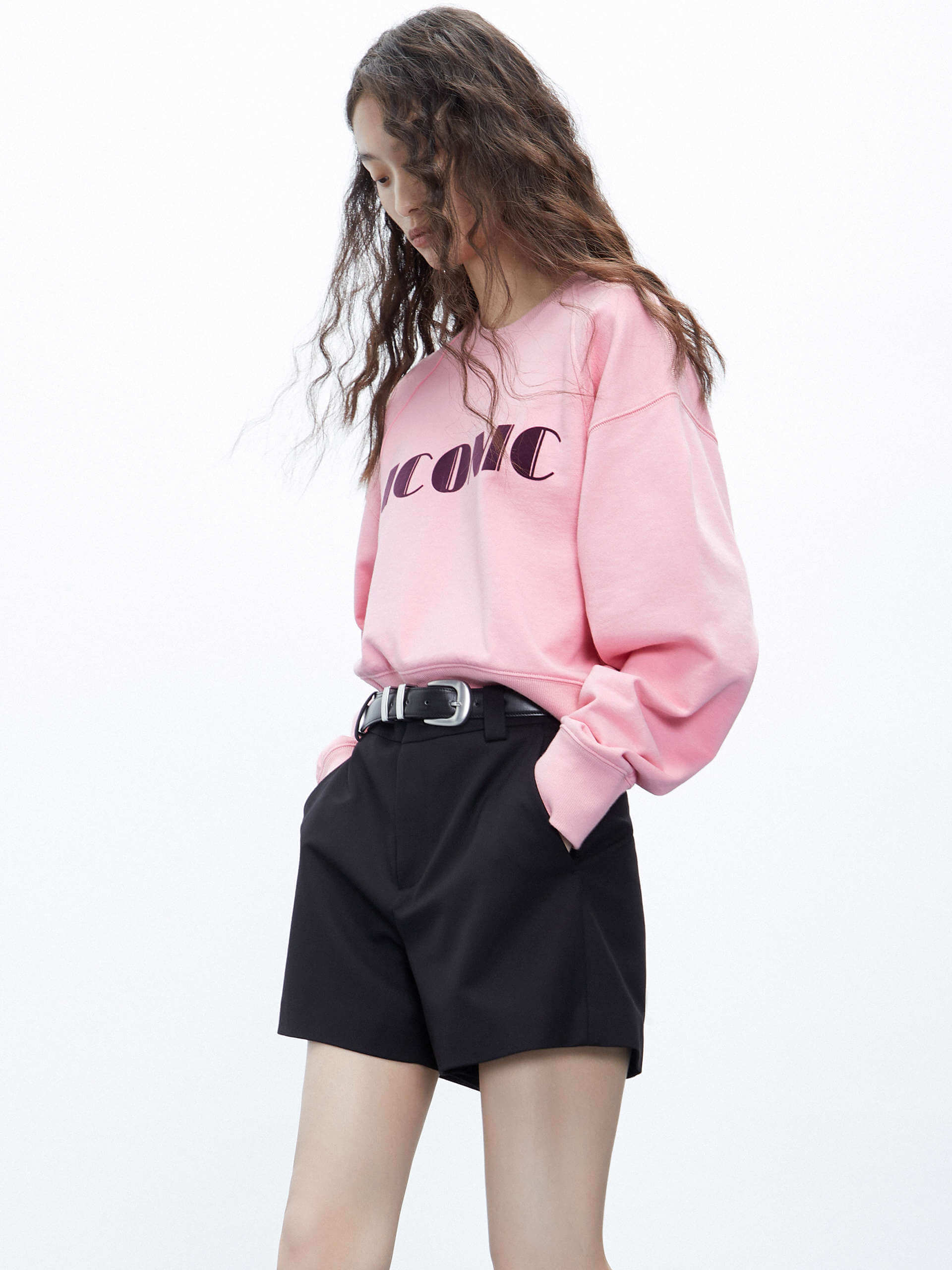 Custom Letter Print Cotton Sweatshirt - Soft Unisex Pullover Hoodie for Men & Women | Perfect for Casual Wear, Street Style & Gifts