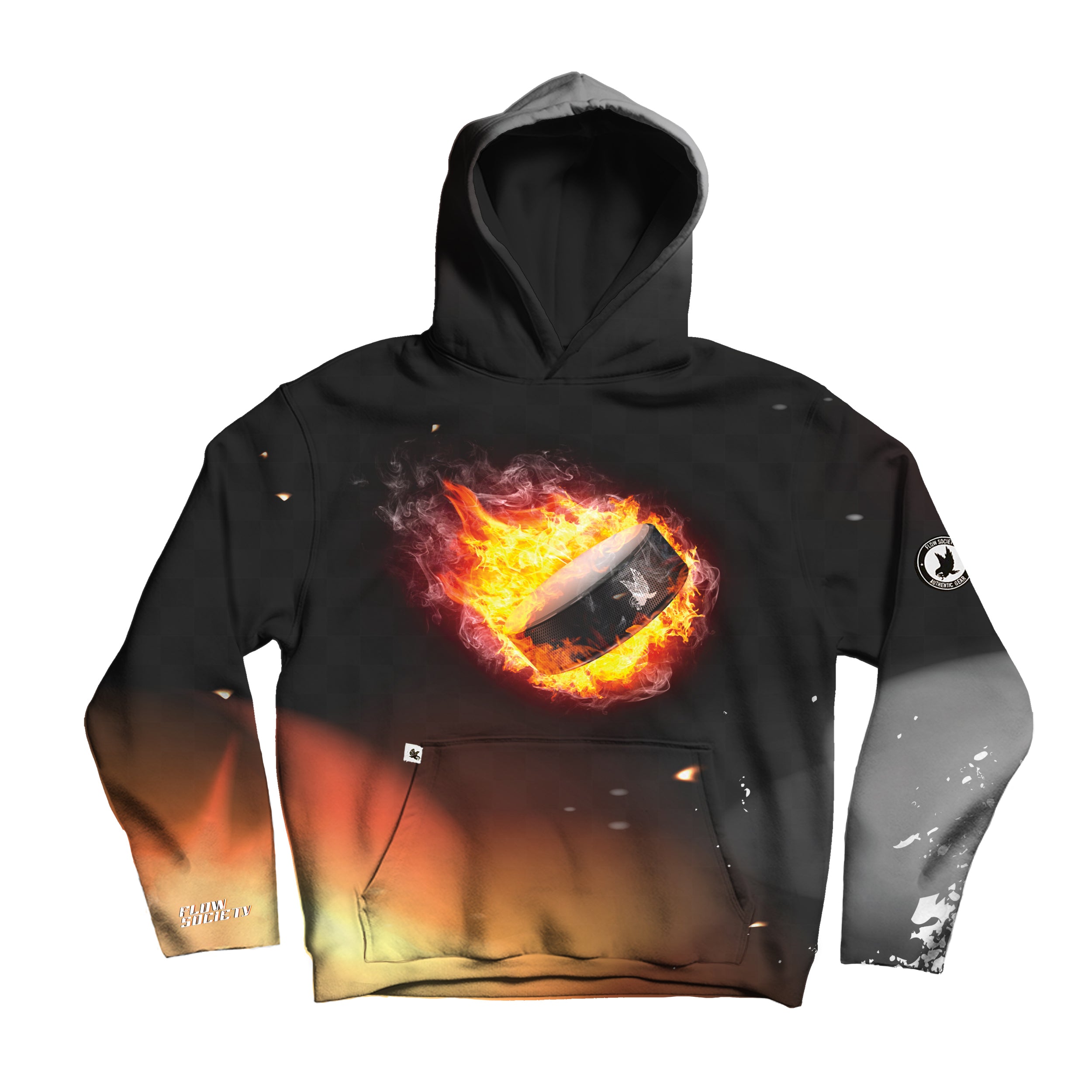 Youth Fire Flow Hockey Hoodie - Breathable & Stylish Hockey Sweatshirt for Kids - Perfect for Games, Practice & Outdoor Activities