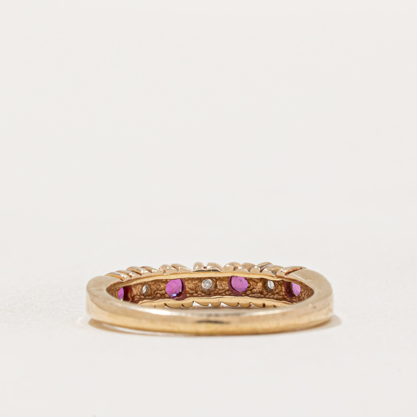 Exquisite Ruby & Diamond Ring - 0.10ctw Ruby & 0.02ctw Diamond - Size 3.75 - Perfect for Anniversary Gifts, Engagement Rings & Special Occasions