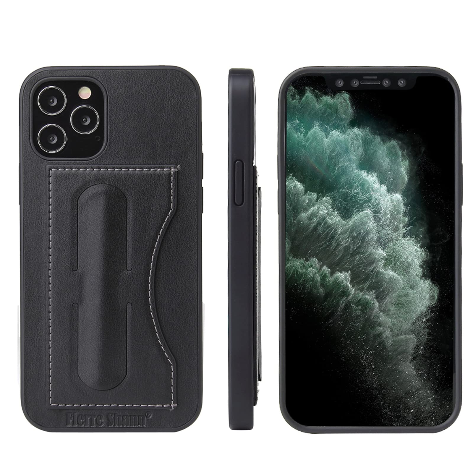Premium PU Leather Wallet Case for iPhone 12/12 Pro/12 Pro Max/12 Mini with Kickstand - Shockproof TPU Protective Cover with ID & Credit Card Pockets, Cash Slots | Perfect for Work, Travel & Everyday Use