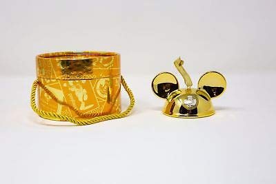 2018 Disney Parks Mickey Mouse Club Gold Ear Hat Ornament - Limited Edition Collectible for Disney Fans, Perfect for Christmas Tree Decorations & Disney Themed Parties
