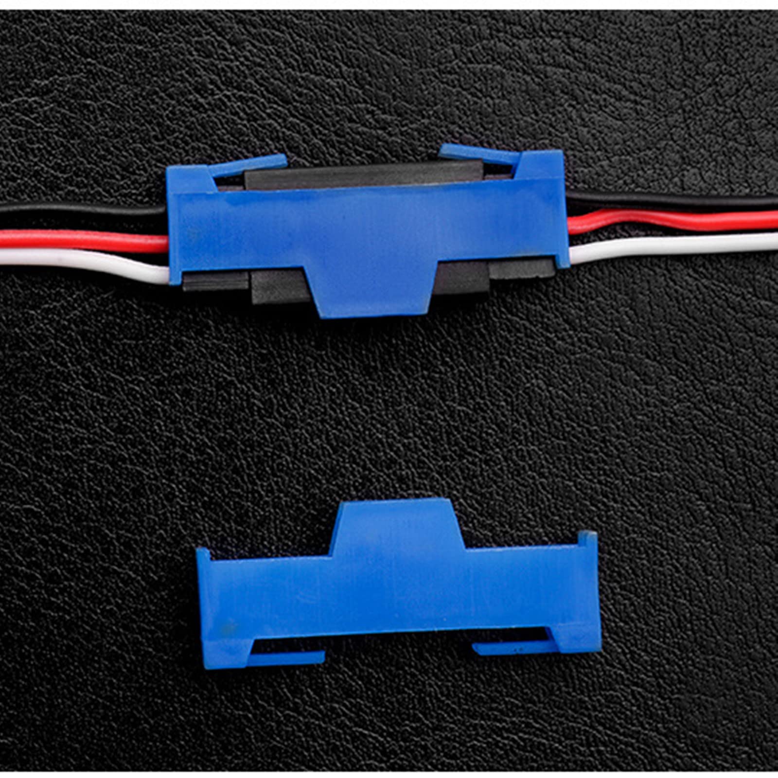 50PCS Servo Extension Cable Safety Connector Clips - Male/Female Servo Plug Lock & Adaptor Cables for RC Cars, Drones, Robotics - Secure Servo Lead Connection Kit for DIY Electronics Projects