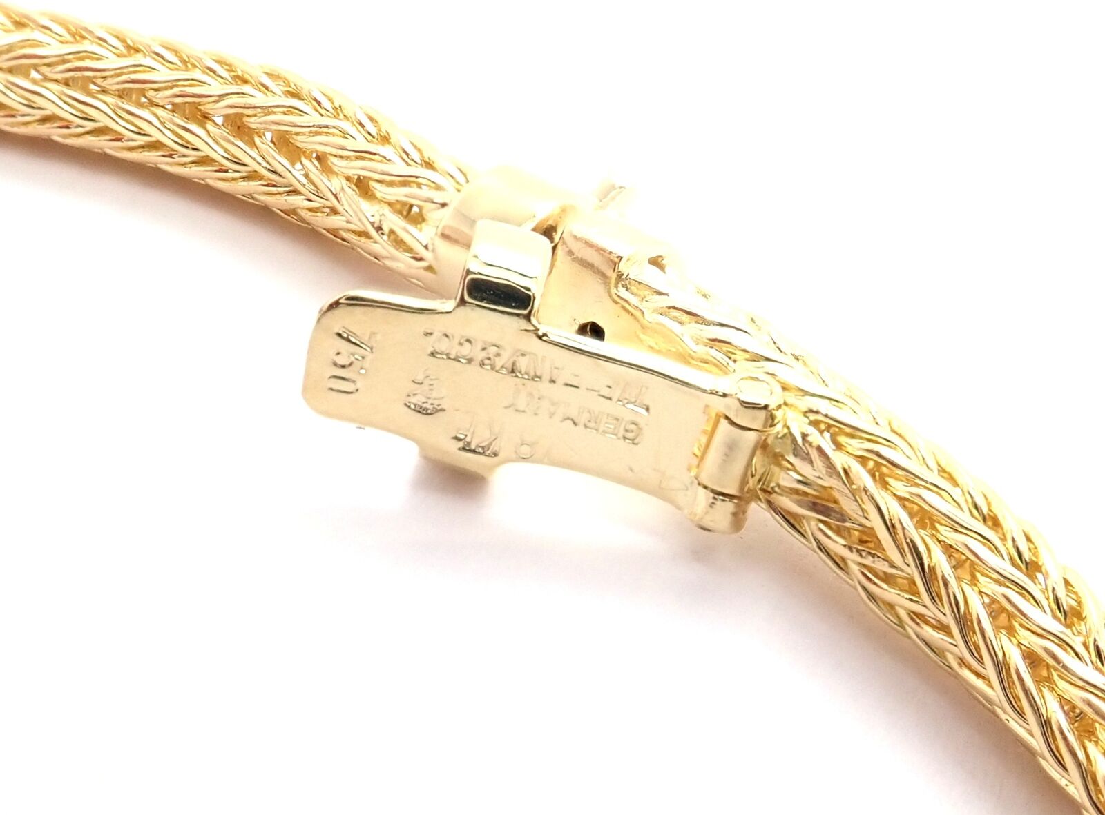 Authentic Vintage Tiffany & Co 18k Yellow Gold Foxtail Link Chain Necklace for Women - Elegant Jewelry Gift for Anniversary, Birthday & Special Occasions