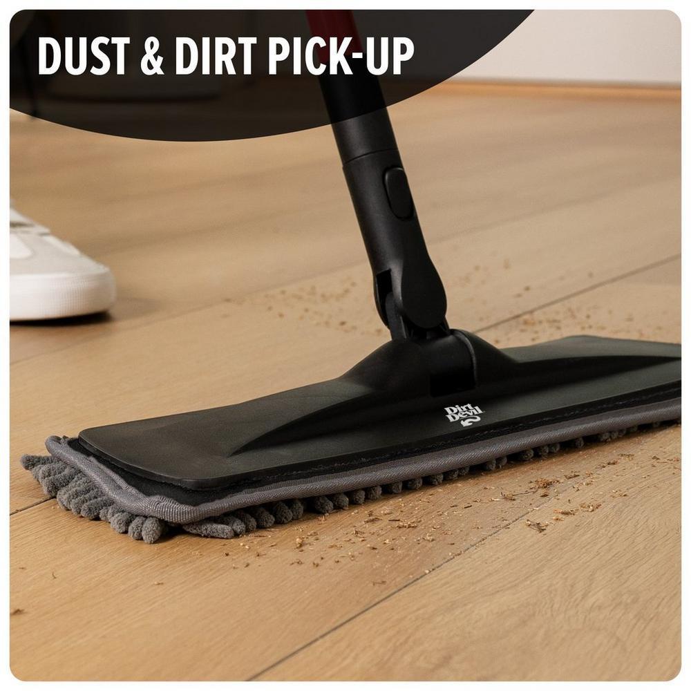 Premium Dust Mop with 2 Washable Dusting Pads - Microfiber Floor Cleaning System for Hardwood, Tile & Laminate Floors - Perfect for Home, Office & Pet Hair Removal