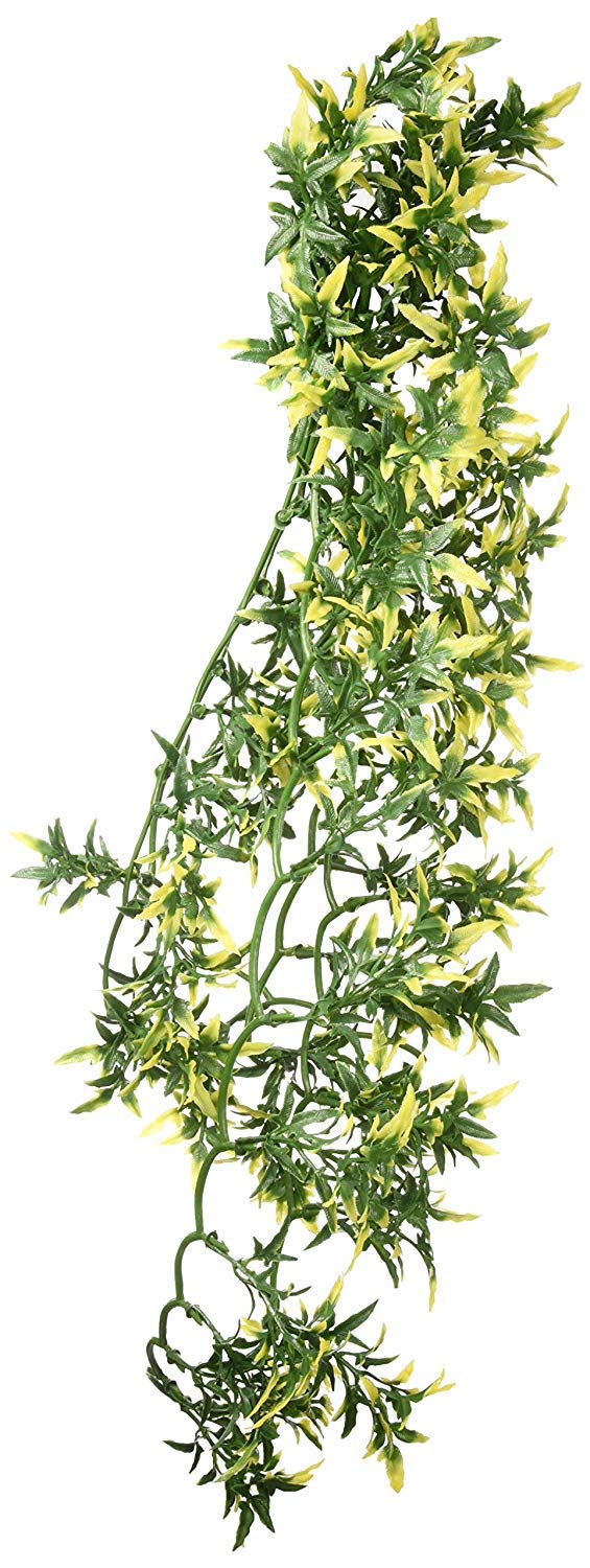 Exo Terra Large Plastic Terrarium Plant - Croton - Realistic Fake Plants for Reptile Tanks, Aquariums & Terrarium Decor - Perfect for Bearded Dragons, Geckos & Snakes