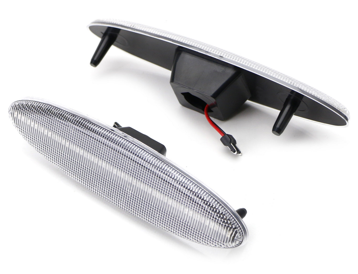 Clear Lens Full LED Strip Rear Side Marker Light Kit for 1999-2004 Chevy C5 Corvette - High Visibility Nighttime Safety & Custom Styling Upgrade