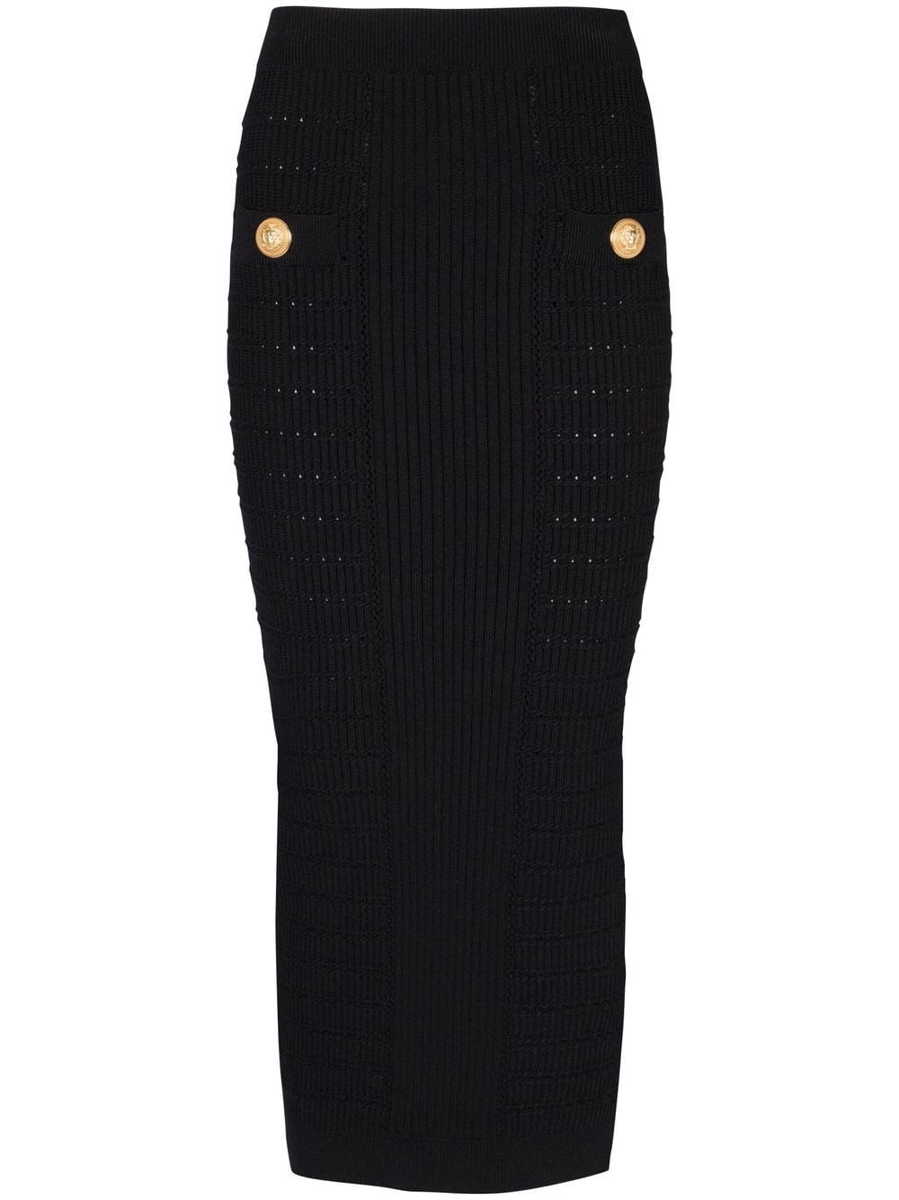 Balmain Black Skirts for Women - Elegant High Waist A-Line Mini Skirt | Perfect for Party, Night Out & Office Wear