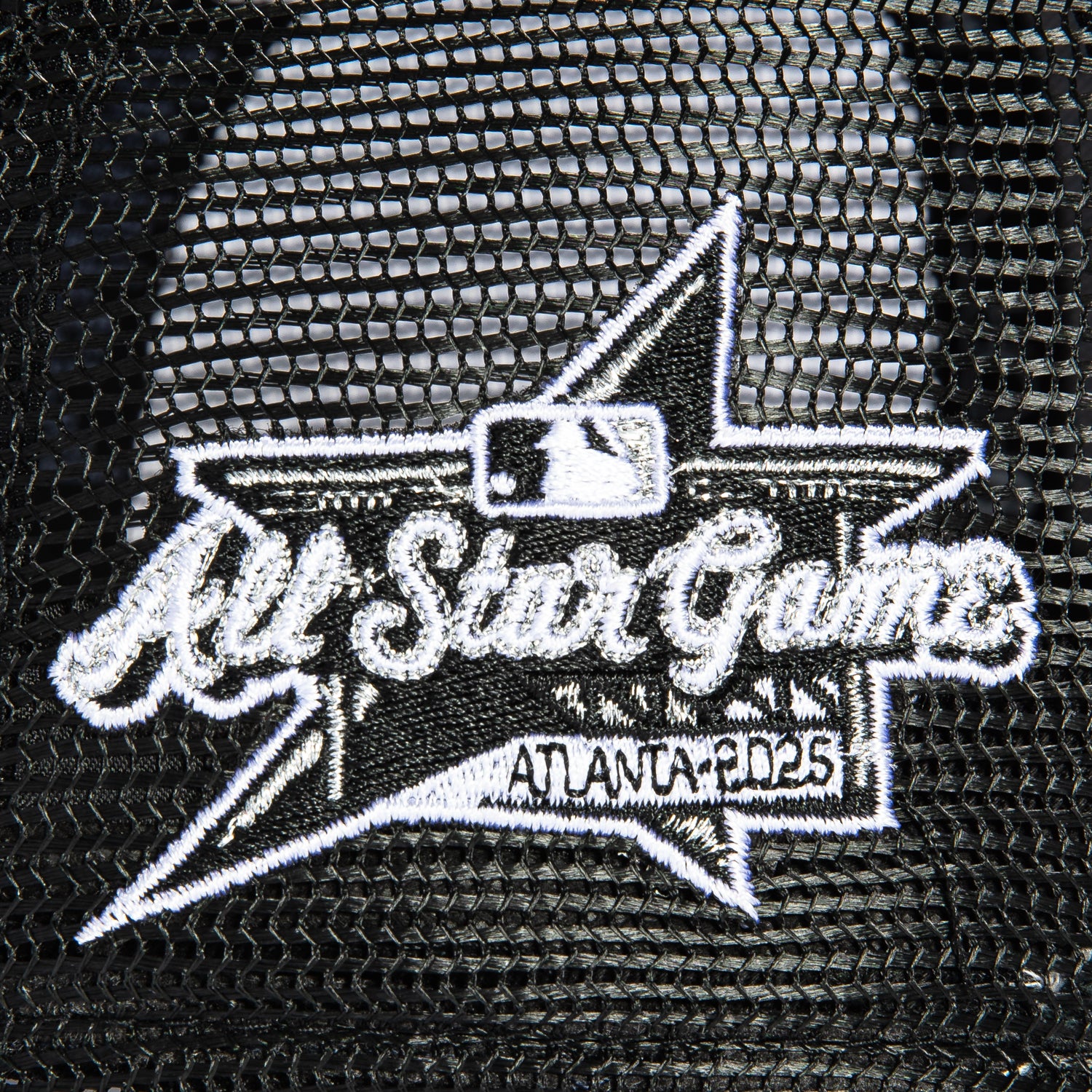 New Era 9Forty A-Frame Atlanta Braves 2025 All Star Game Patch Snapback Trucker Hat - Black | MLB Baseball Cap for Men & Women | Game Day, Casual Wear & Fan Collection