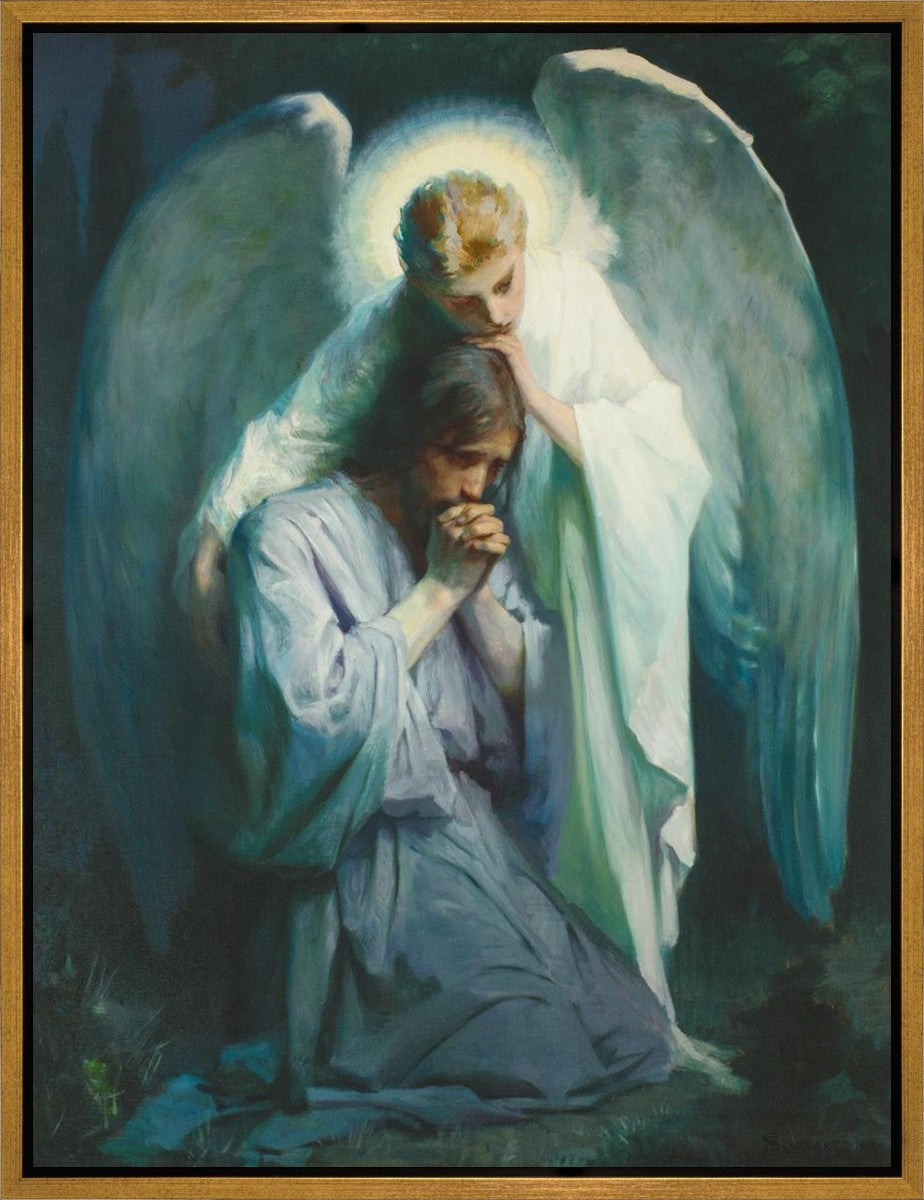 Agony in the Garden Gallery Wrap Canvas - Religious Wall Art for Home Decor, Church & Meditation Spaces