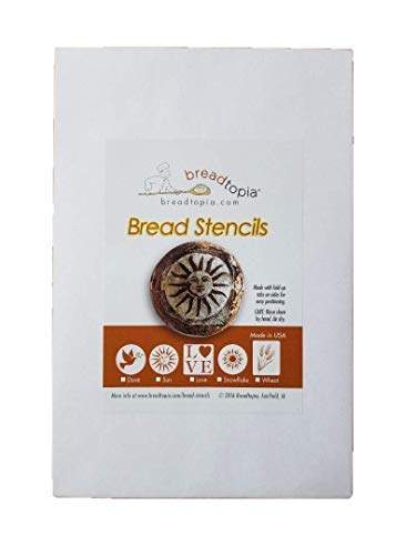 Breadtopia Bread Stencils Set of 5 - Professional Baking Tools for Decorating Bread, Cakes & Pies - Perfect for Home Bakers, DIY Desserts & Holiday Baking