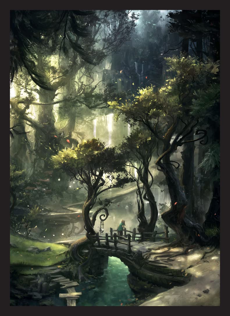 50 MTG Standard Card Sleeves Deck Protector - Forest Journey Art | Premium Quality Trading Card Protectors for Magic: The Gathering | Perfect for Game Nights, Tournaments & Card Collection Storage