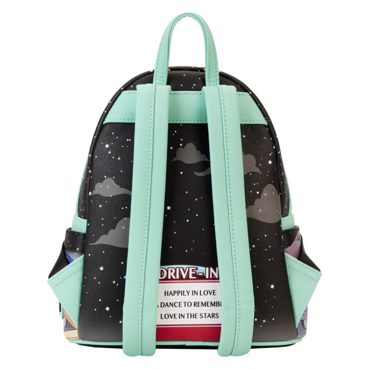 Mickey & Minnie Mouse Loungefly Mini Backpack - Cute Disney Date Night Drive-in Themed Multicolor Purse for Women | Perfect for Theme Parks, Movies & Disney Fan Collectibles