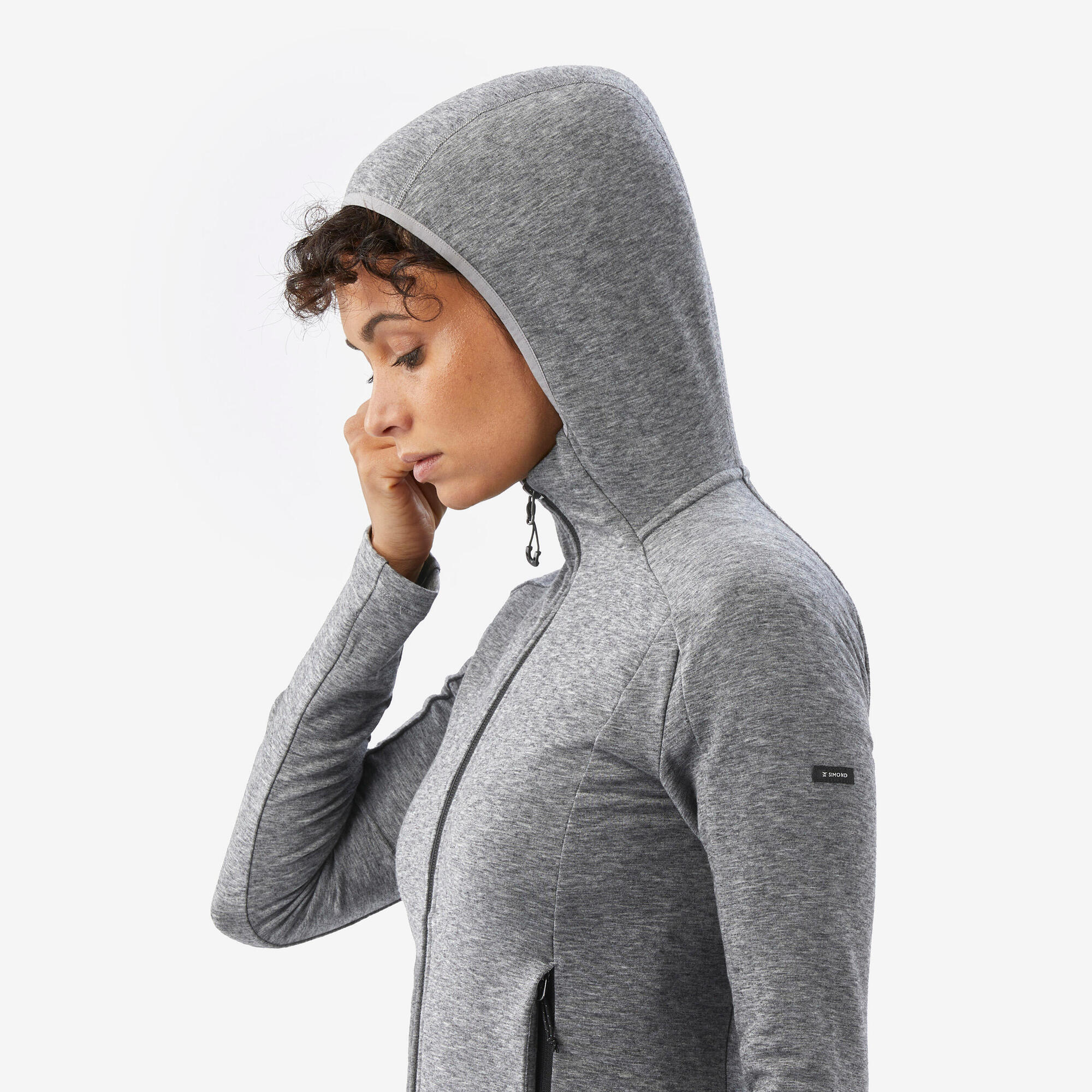 Simond Women's Merino and Lyocell Hooded Jacket - Soft Warm Winter Coat with Breathable Fabric for Outdoor Hiking, Travel & Casual Wear