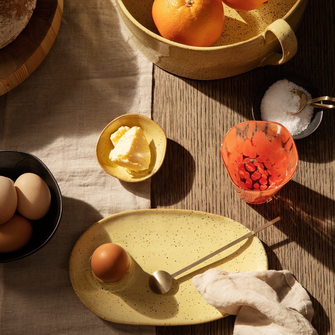 Flow Breakfast Plate - Elegant Ceramic Serving Dish for Healthy Meals, Perfect for Smoothie Bowls, Yogurt & Granola - Ideal for Home, Cafe & Restaurant Use