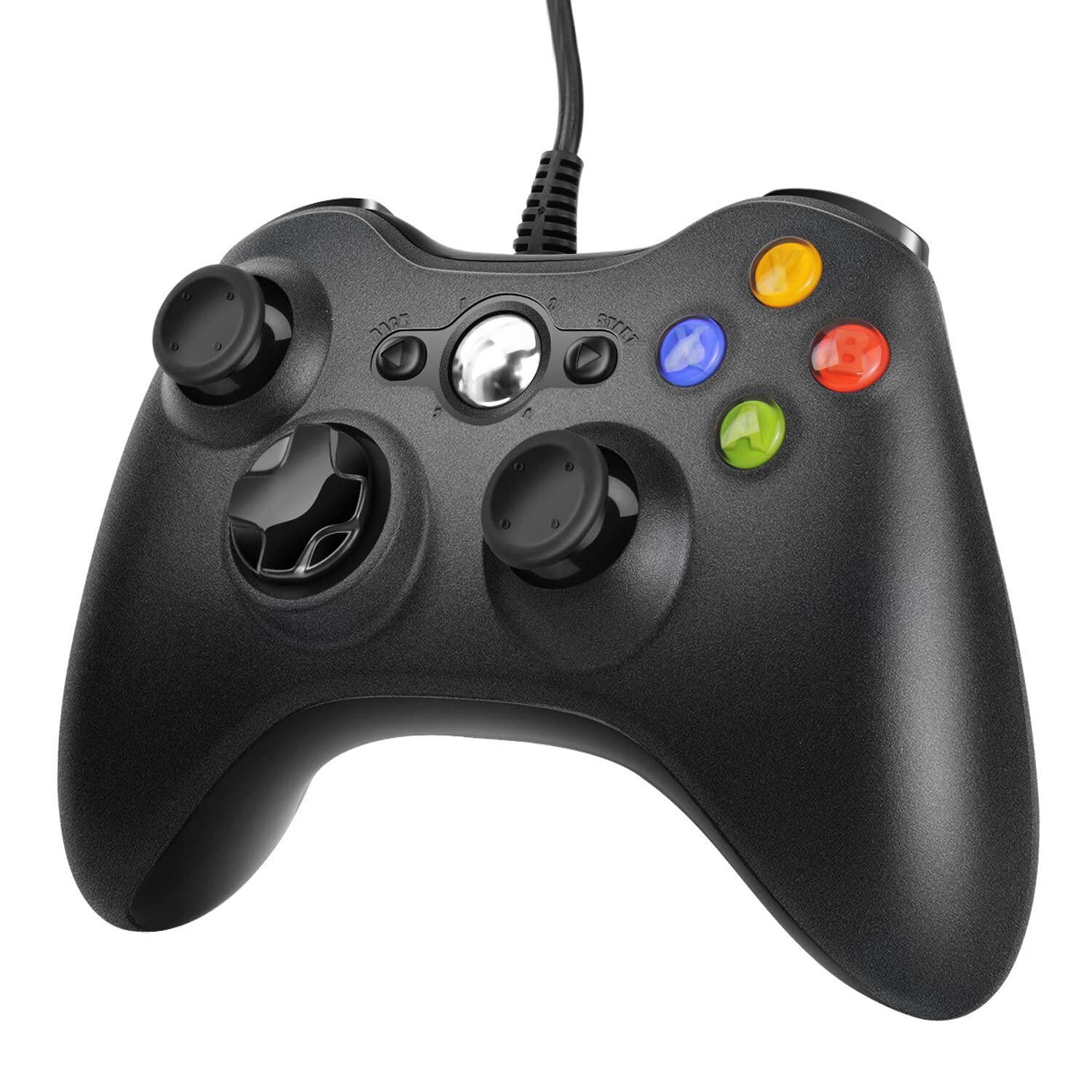 Xbox 360 & PC Wired USB Controller - Compatible with Windows 10/8/7/XP - Ergonomic Gamepad Joystick for Gaming, Streaming & Retro Gaming Sessions