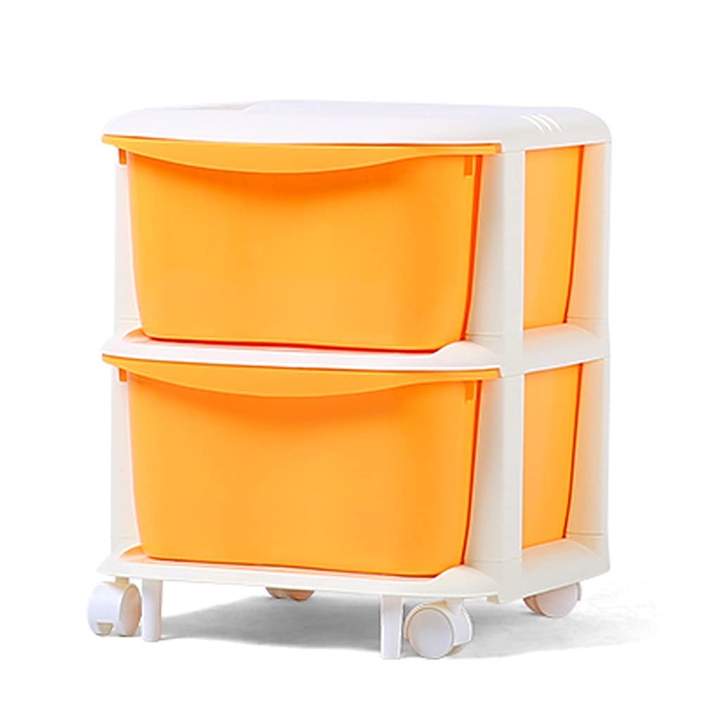 Plastic Storage Box with Drawers - 38x37x44cm Organizer Cabinet for Kids Wardrobe, Closet & Toy Storage - Perfect for Bedroom, Nursery & Playroom Organization