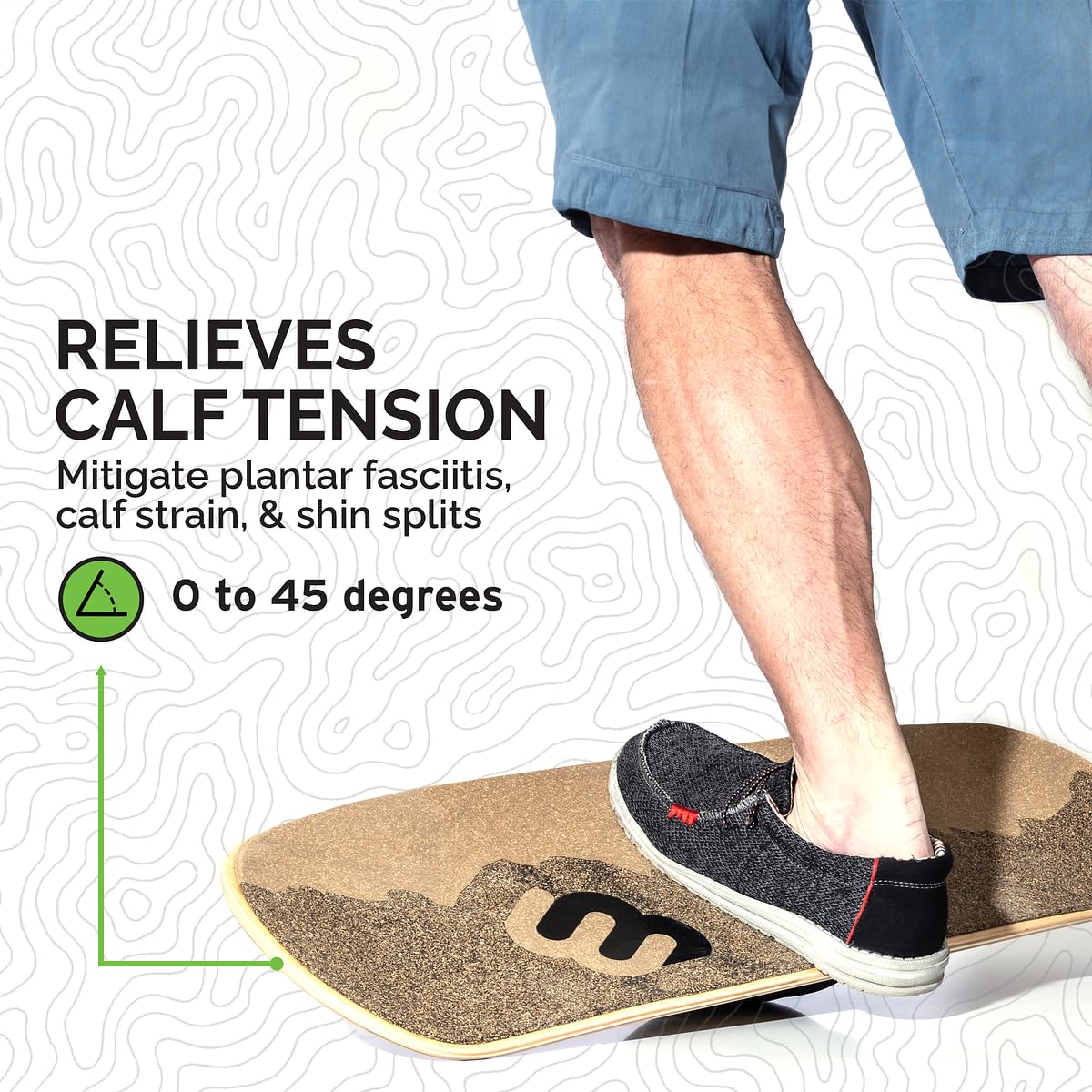 Ergonomic Standing Desk Balance Board with Stabilizing Ring - Improve Posture & Focus for Home & Office Workstations