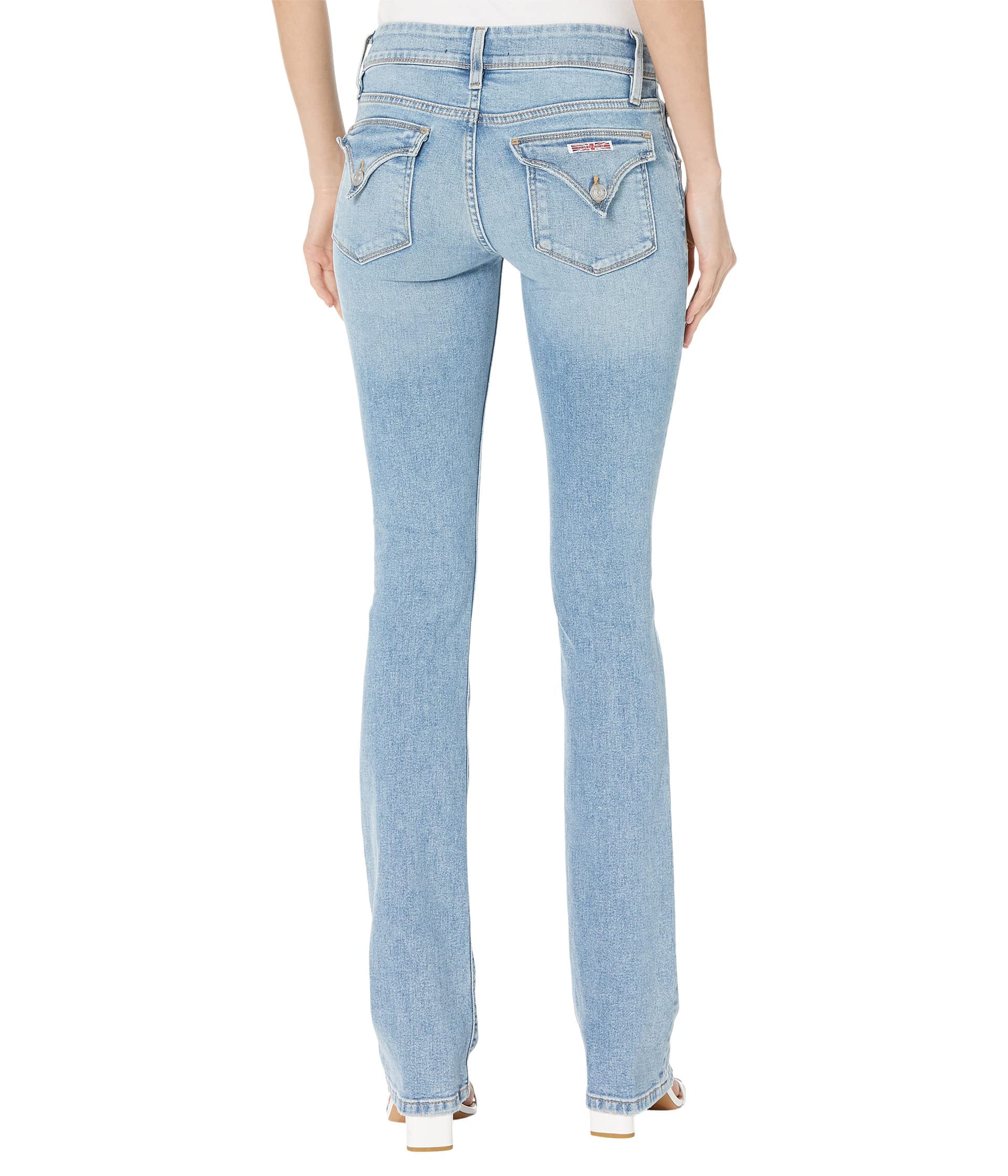 HUDSON Jeans Women's Beth Baby Bootcut Jean with Back Flap Pockets - Motion Wash, Size 33 | Stretch Denim, Comfort Fit for Casual Wear & Night Out