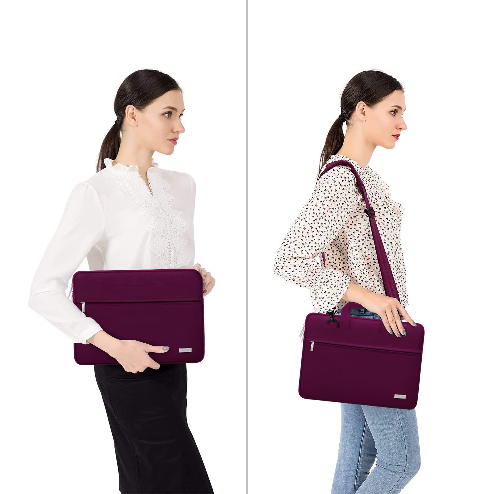 MOSISO Laptop Shoulder Bag for MacBook Air/Pro 13-14 Inch, Compatible with MacBook Pro 14