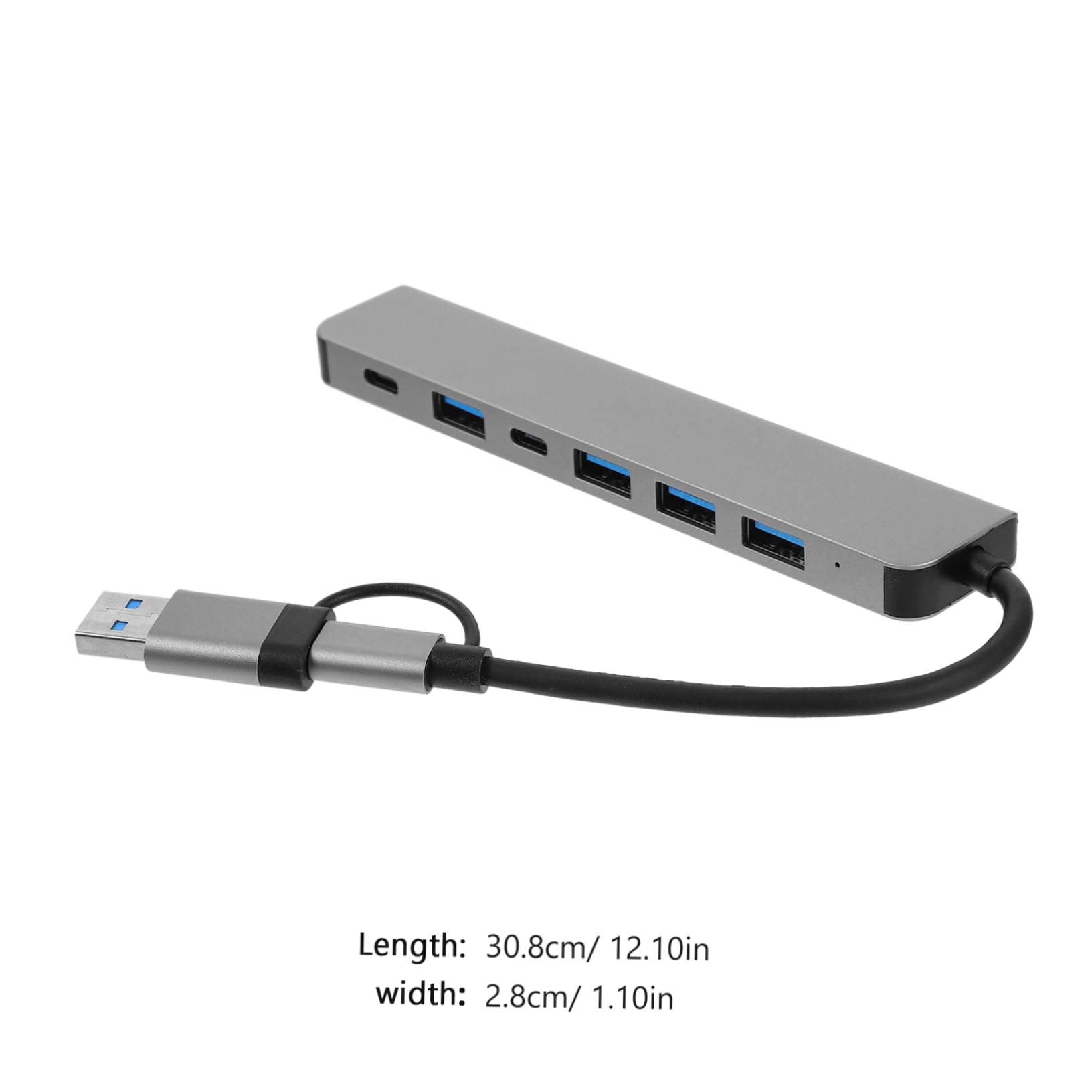 BUTIFULSIC 7-in-1 USB 3.0 Hub with Multi-Port Extender - High-Speed Data Transfer USB Splitter for Laptop, PC, MacBook - Perfect for Home Office, Gaming & Travel Accessories