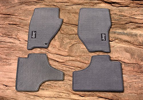 Mopar OEM Jeep Liberty Premium Carpeted Floor Mats with Jeep Logo (Part #82209416) - All-Weather Protection & Custom Fit for 2002-2012 Models - Perfect for Off-Road Adventures & Daily Commutes