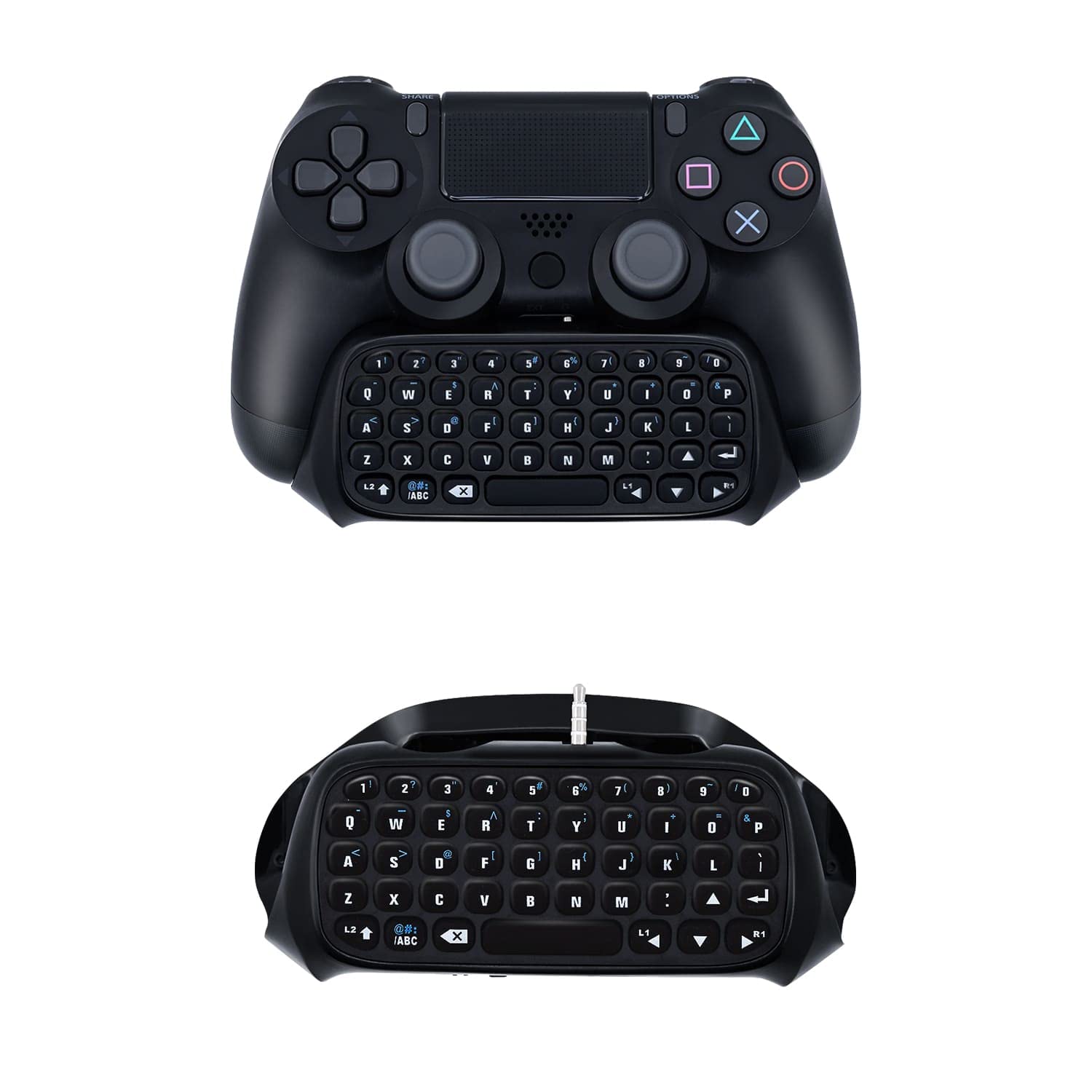 McBazel Bluetooth Gaming Keyboard Controller for PS4, PS4 Slim & PS4 Pro - Wireless Chatpad with Backlit Keys | Perfect for Online Gaming, Streaming & Voice Chat