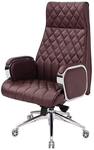 Ergonomic Office Computer Chair with Lift Function - High Back Leather Executive Chair for Conference, Study & Work - Breathable Mesh Back for Comfort - Perfect for Home Office, Gaming & Professional Workspaces
