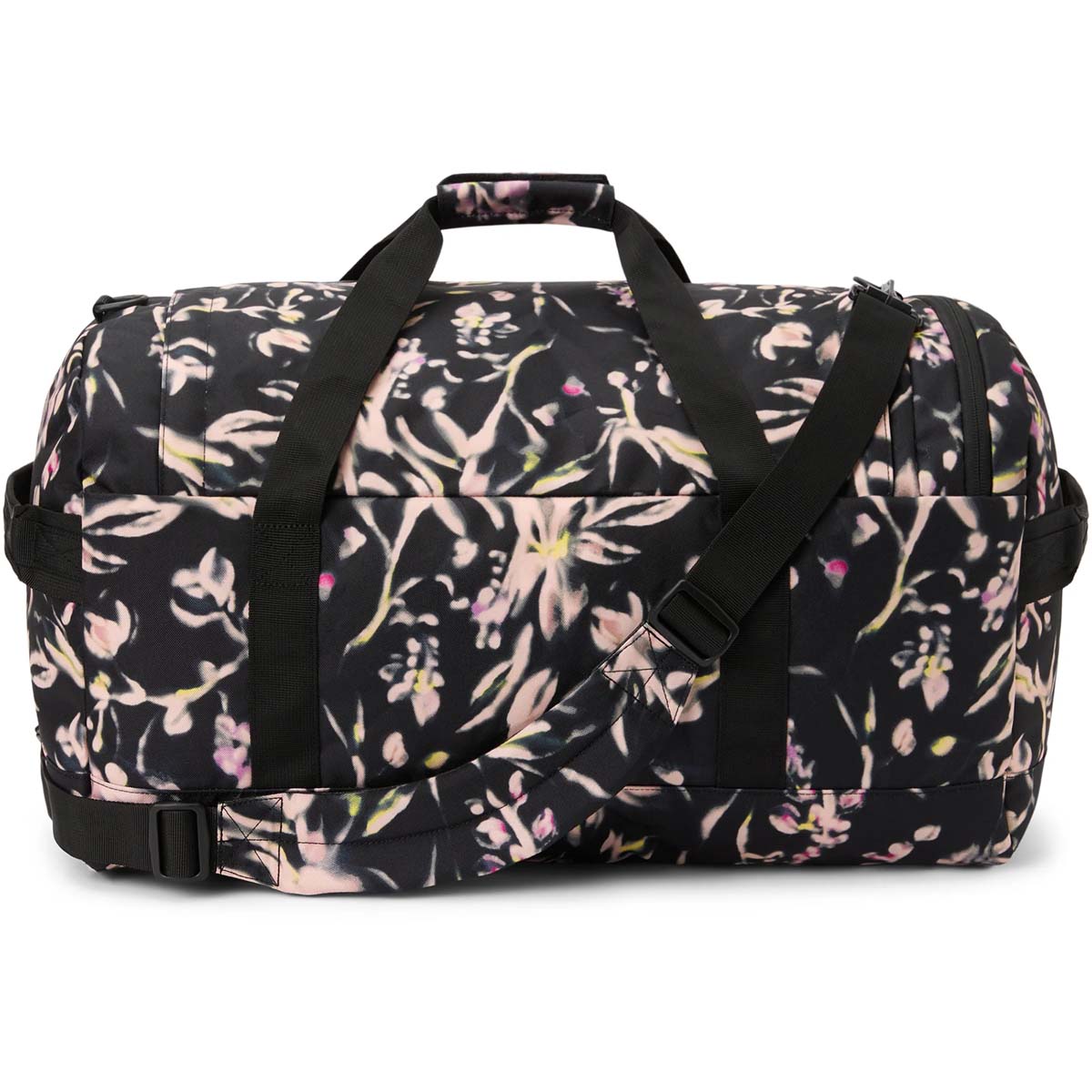 Dakine EQ Duffle 50L Travel Bag - Midnight Blooms Print - Large Carry-On Duffel for Gym, Sports, Weekend Trips & Outdoor Adventures