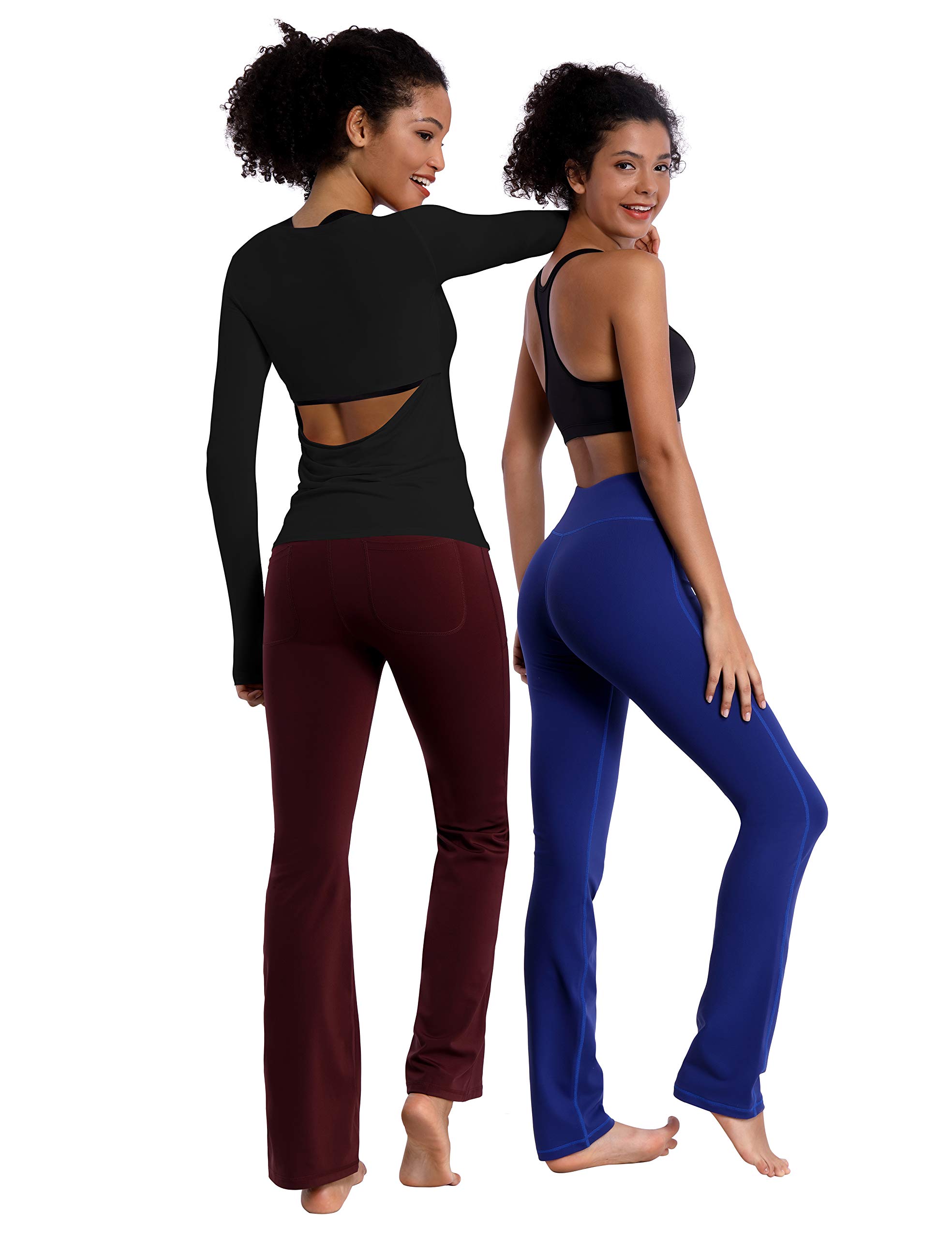 BUBBLELIME Women's Open Back Workout Shirts - Soft Breathable Athletic Yoga Tops for Gym, Running & Fitness - Comfortable Sports Shirt for Yoga, Pilates & Active Lifestyle