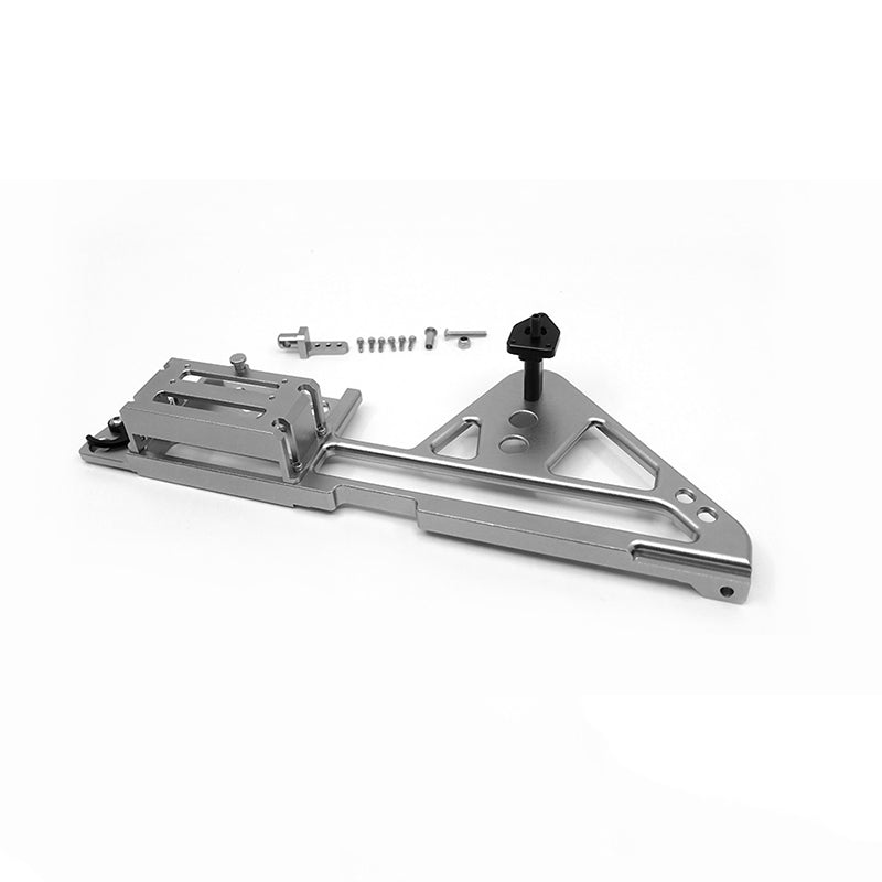 1/6 Scale RC CAPO SIXER1 Crawler Trailer - Metal Front Bumper, Engine Pulley System, Motor & Multifunction Tire Rack Accessories for Off-Road Adventure & Rock Crawling