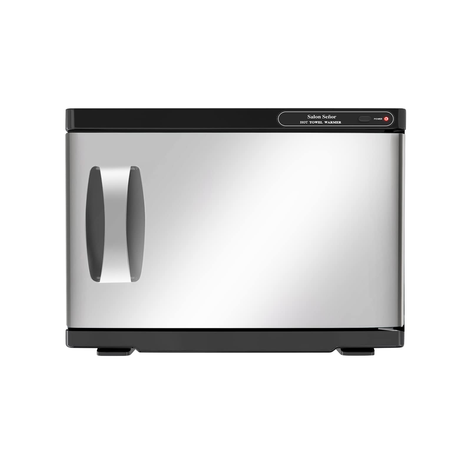 Premium Black Towel Warmer Cabinet with Mirror Door - Professional Spa & Facial Towel Heater for Home Salon, Massage Therapy, and Luxury Bathroom Experience