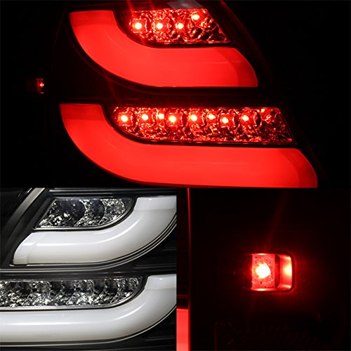 AKKON Black Bezel LED Tail Lights Replacement Pair for 2004-2008 Pontiac Grand Prix - Left & Right Brake Lamps - Enhances Night Visibility & Safety
