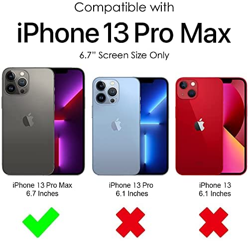 Premium Vegan Leather iPhone 13 Pro Max Case - Slim Fit Luxury Protective Cover for Everyday Use, Work & Travel