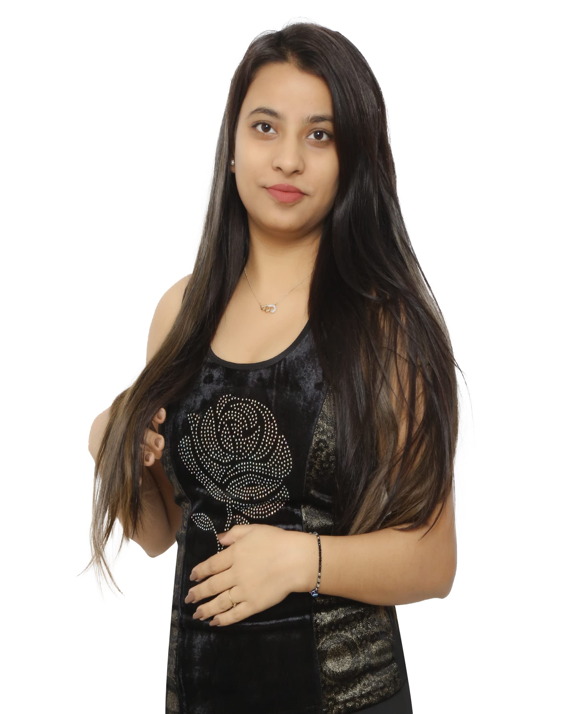 FLUSHIA 5 Clip-in Synthetic Hair Extensions for Women - Curly/Wavy Human-Like Hair Extensions in Golden-Brown (2T27) | Perfect for Daily Wear, Parties, Weddings & Cosplay