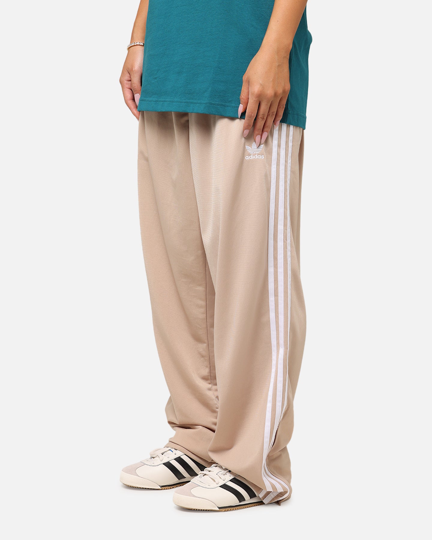 Adidas Firebird Track Pants for Men & Women - Magic Beige Retro Athletic Joggers - Gym Workout, Running, Casual Streetwear Fashion